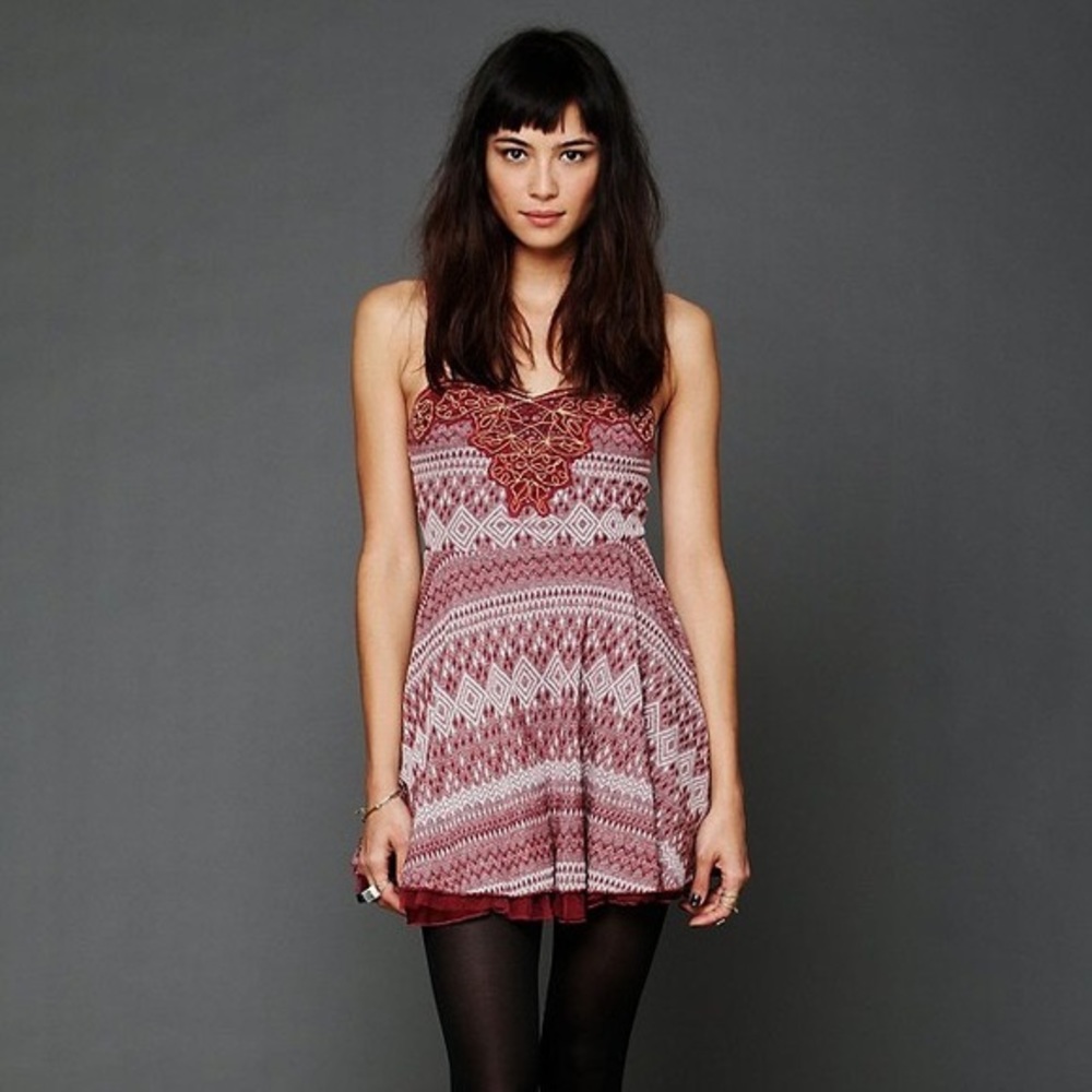 Free People Twinkle And Twirl Fit and Flare Dress